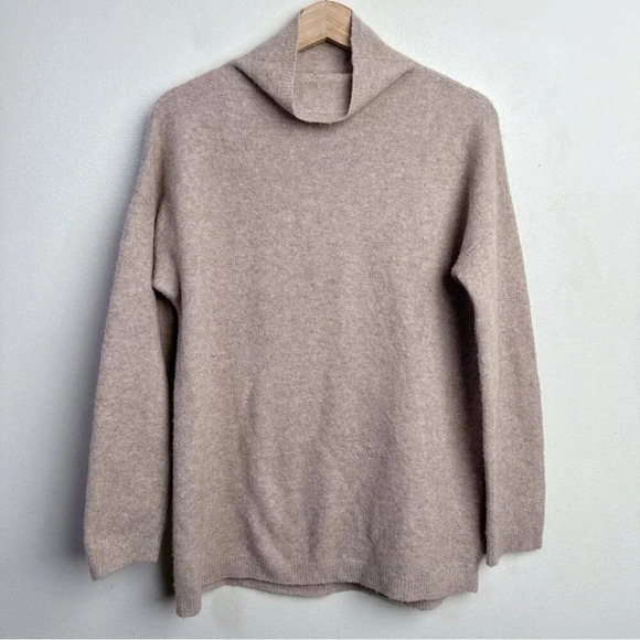 Tahari Womens Size Small Luxe Cashmere Mock Neck Sweater - Picture 3 of 15